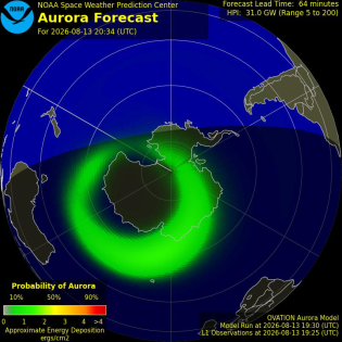Current Southern hemispheric power input map